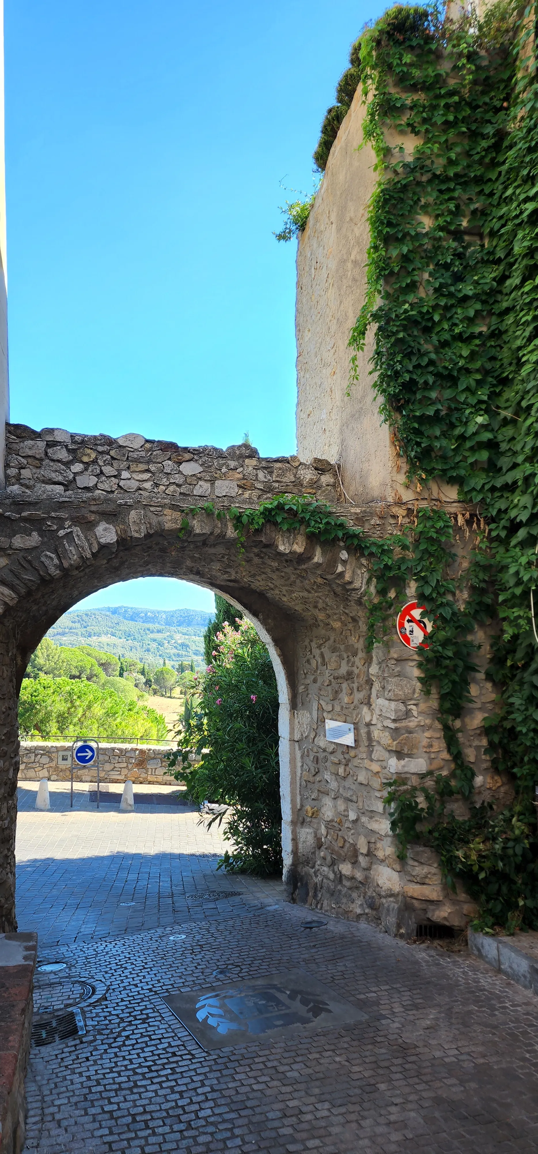 A stone gate arch in Provence